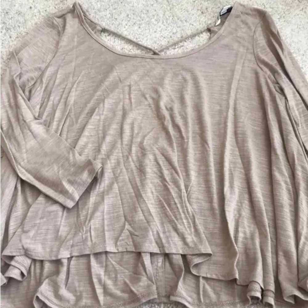 American Eagle Outfitters Tan Blouse